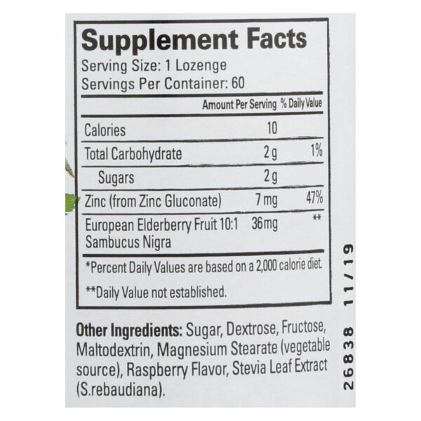 Quantum Research Thera Zinc Lozenges - Elderberry - 60 Lozenges - Image 2