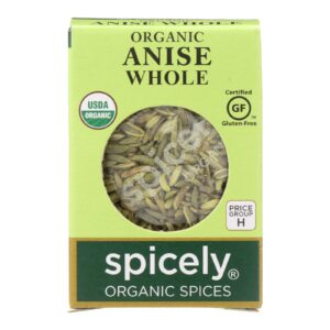 Spicely Organics - Organic Anise Whole - Case Of 6 - 0.3 Oz.