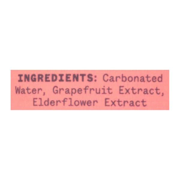 Aura Bora - Spk Water Eldflwr Grapefruit - Case Of 12-12 Oz - Image 2