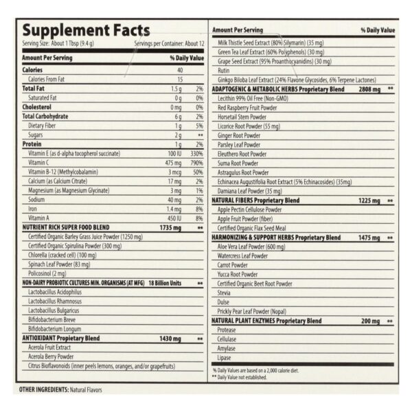 Macrolife Naturals Macro Greens Original - 12 Packets - 4 Oz - Image 2