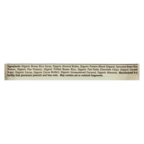 Gomacro Organic Macrobar - Coconut Almond Butter And Chocolate Chips - Case Of 12 - 2.3 Oz. - Image 2