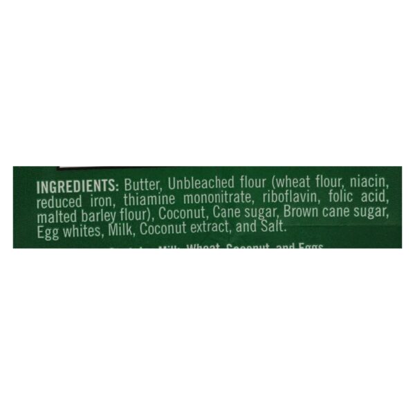Tate's Bake Shop Coconut Crisp Cookies  - Case Of 12 - 7 Oz - Image 2