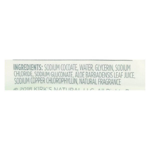 Kirks Natural Bar Soap - Coco Castile - Aloe Vera - 3 Pack - 3/4 Oz - 1 Each - Image 2