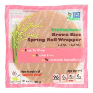 Star Anise Foods Spring Roll Wrapper - Brown Rice - Vietnamese - 8 Oz - Case Of 6