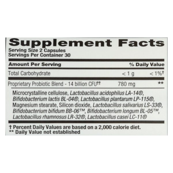 Nutrition Now Pb 8 Pro-biotic Acidophilus For Life - 60 Capsules - Image 2