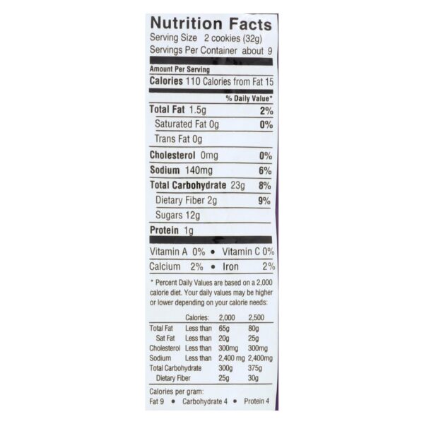 Newman's Own Organics Fig Newman's Wheat Free - Dairy Free - Case Of 6 - 10 Oz. - Image 2