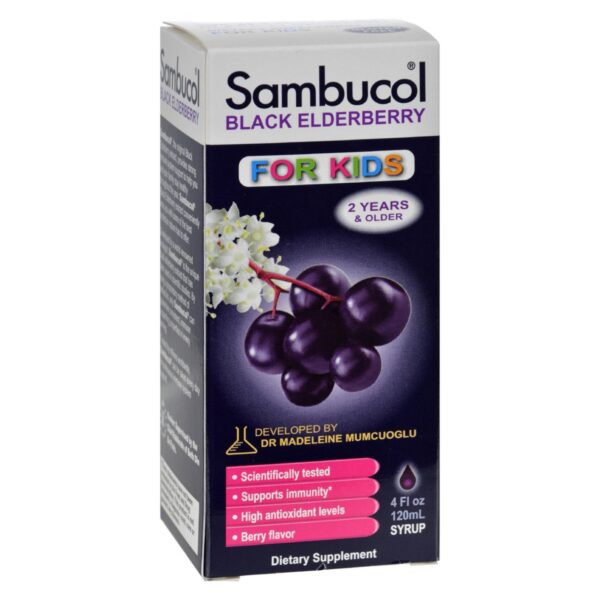 Sambucol - Black Elderberry Liquid For Kids - 4 Fl Oz - Image 3
