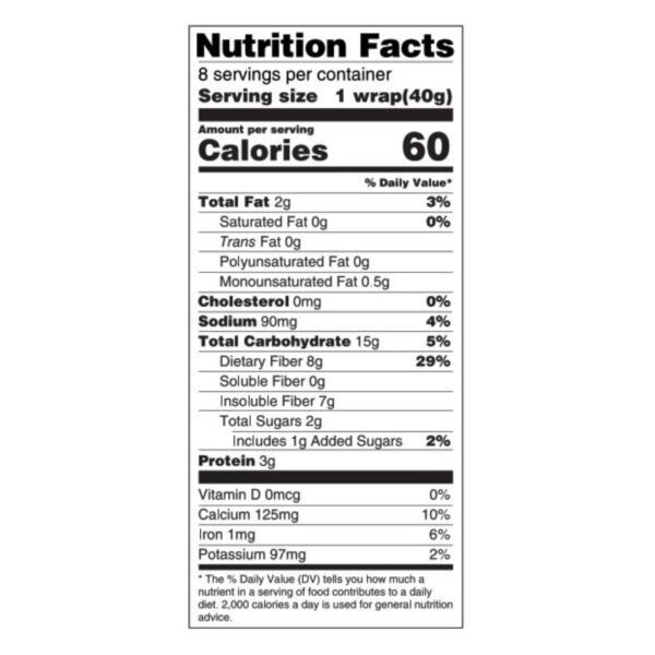 Tumaro's 8-inch Honey Wheat Carb Wise Wraps - Case Of 6 - 8 Ct - Image 2