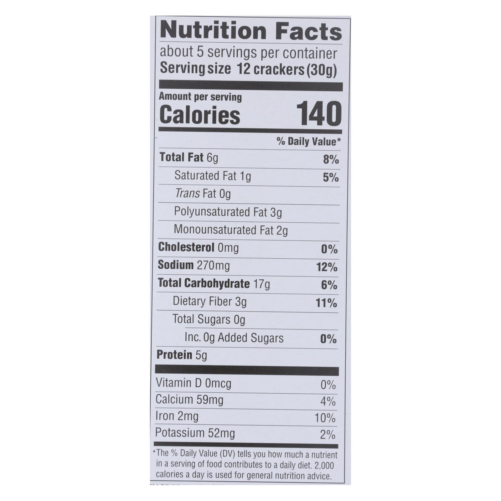 Mary's Gone Crackers - Cracker Rosemary - Case Of 6 - 5.00 Oz - Image 2
