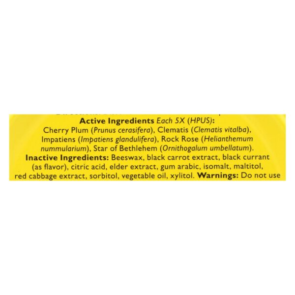 Bach Flower Remedies Rescue Pastilles Black Currant - 1.7 Oz - Case Of 12 - Image 2