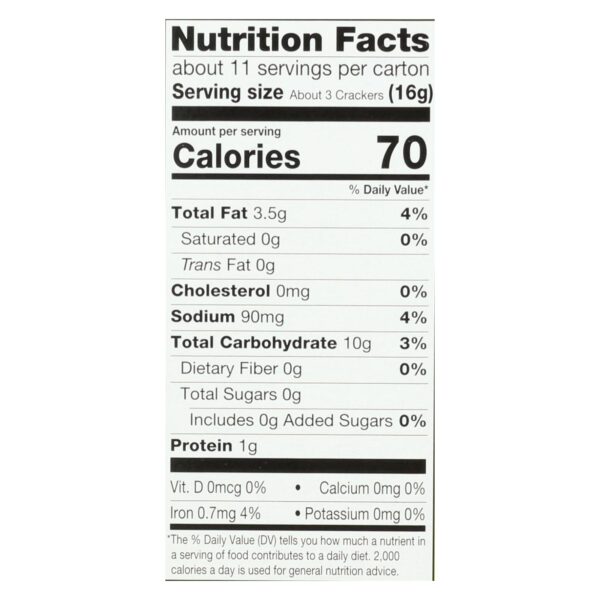 Miltons - Baked Crackers Oo&ss - Case Of 8 - 6 Oz - Image 2