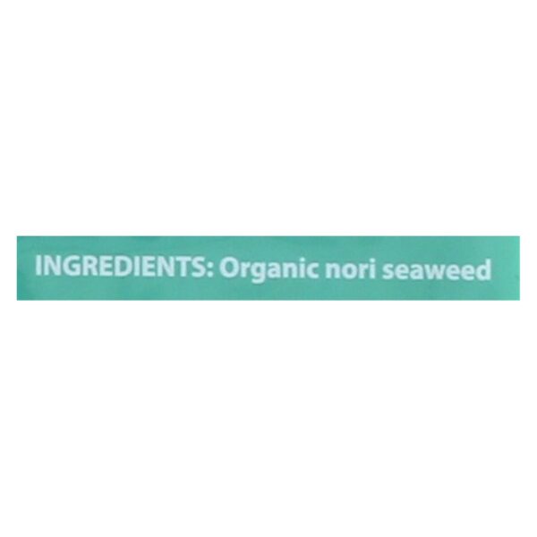 Emerald Cove Organic Pacific Nori - Untoasted Hoshi - Silver Grade - .9 Oz - Case Of 6 - Image 2