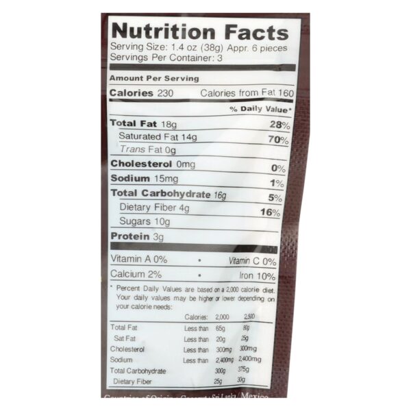 Next Organics Dark Chocolate - Coconut - Case Of 6 - 4 Oz. - Image 2