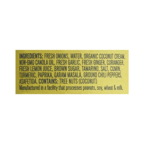 Brooklyn Delhi - Golden Coconut Curry Simmer Sauce - Case Of 6 - 12 Oz - Image 2