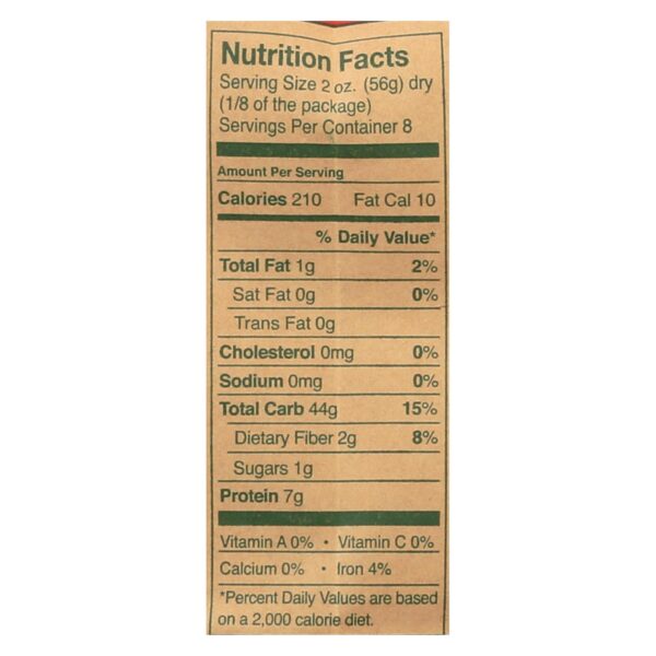 Montebello Organic Pasta - Conchiglia - Case Of 12 - 1 Lb. - Image 2