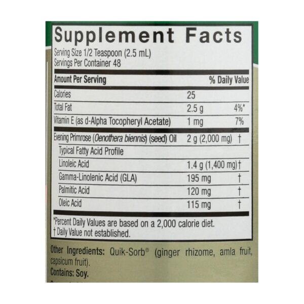Nature's Answer - Liquid Evening Primrose Oil - 4 Fl Oz - Image 2