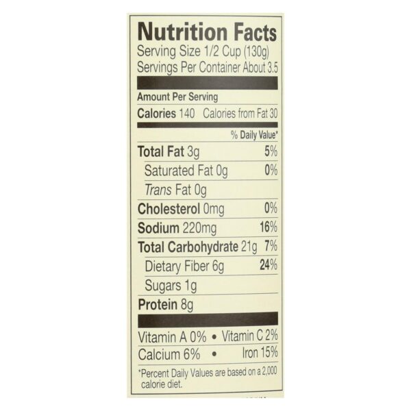 Amy's - Organic Light In Sodium Refried Black Beans - Case Of 12 - 15.4 Oz. - Image 2