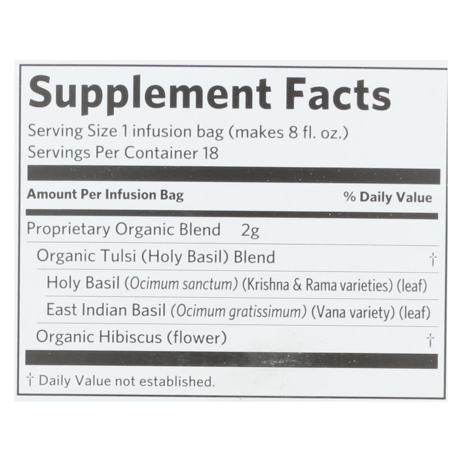 Organic India - Tulsi Hibiscus - Case Of 6 - 18 Ct - Image 2