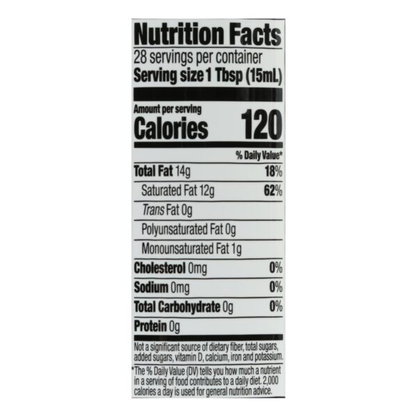 Spectrum Naturals Organic Refined Coconut Oil - Case Of 12 - 14 Fl Oz. - Image 3