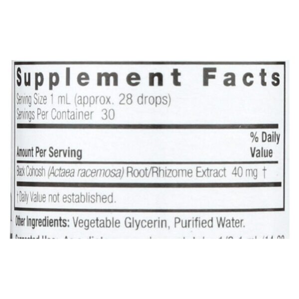 Nature's Answer - Black Cohosh Root Alcohol Free - 1 Fl Oz - Image 2