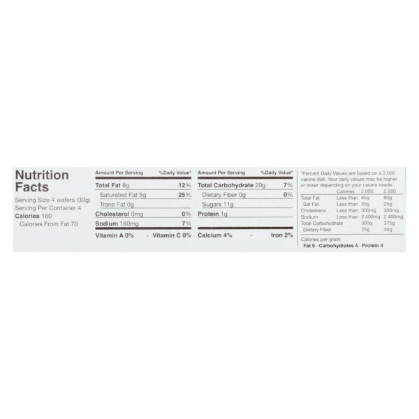 Schar Vanilla Wafers Gluten Free - Case Of 12 - 4.4 Oz. - Image 2