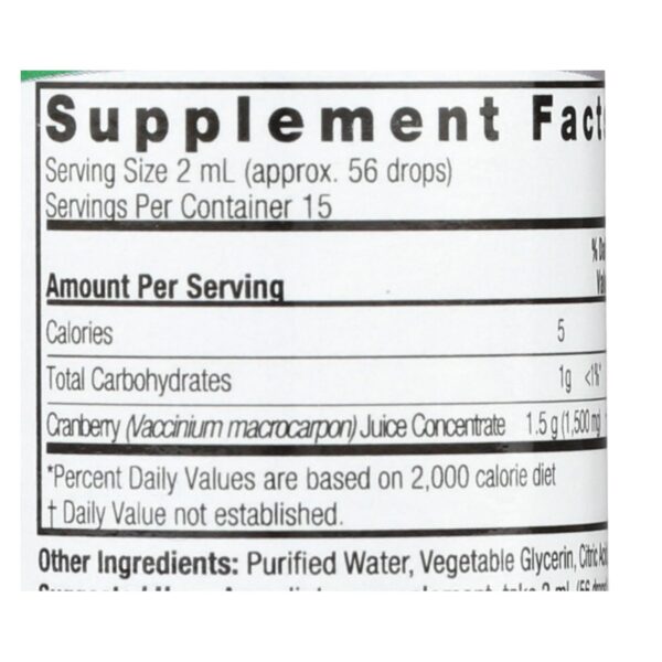 Nature's Answer - Cranberry Alcohol Free - 1 Fl Oz - Image 2