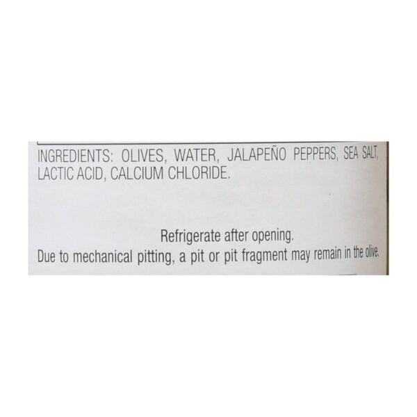 Jeff's Natural Jeff's Natural Jalapeno Stuffed Olives - Jalapeno Stuffed Olives - Case Of 6 - 7.5 Oz. - Image 2
