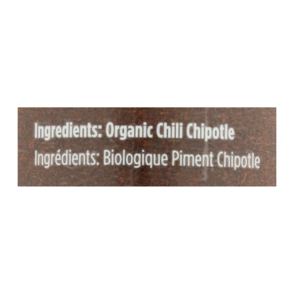 Spicely Organics - Organic Chili Chipotle - Ground - Case Of 3 - 1.7 Oz. - Image 2