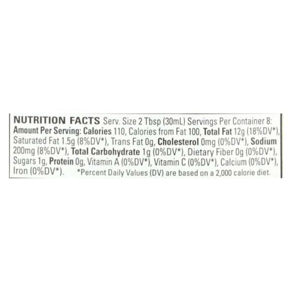 Organic Ville Organic Dressing - Dairy Free Ranch Vinaigrette - Case Of 6 - 8 Fl Oz. - Image 2
