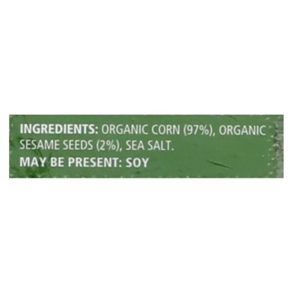 Real Foods Organic Corn Thins - Sesame - Case Of 6 - 5.3 Oz. - Image 2