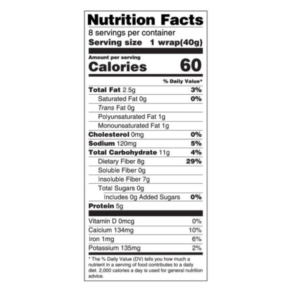 Tumaro's 8-inch Multi Grain Carb Wise Wraps - Case Of 6 - 8 Ct - Image 2