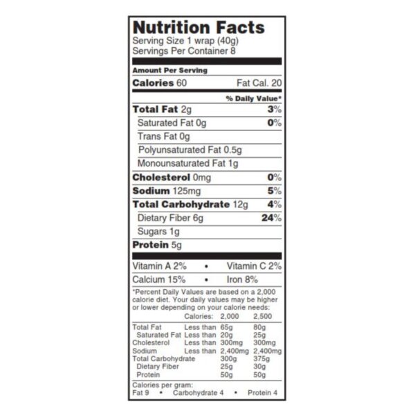 Tumaro's 8-inch Sundried Tomato Basil Carb Wise Wraps - Case Of 6 - 8 Ct - Image 2