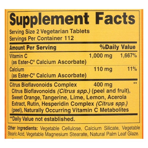 American Health - Ester-c With Citrus Bioflavonoids - 500 Mg - 225 Vegetarian Tablets - Image 2