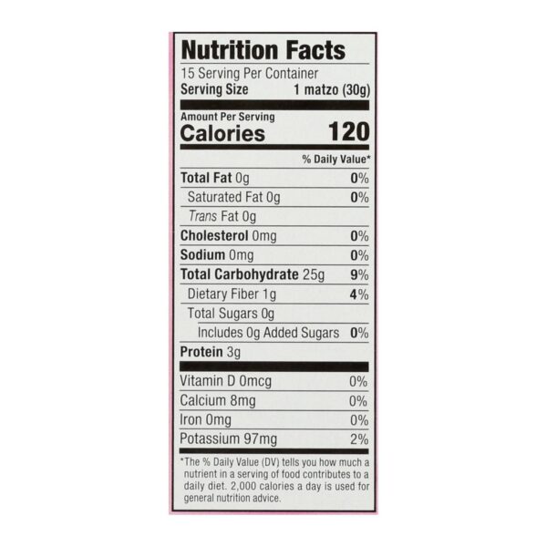 Streit's - Matzo Kosher For Passover - Case Of 30-1 Lb - Image 2
