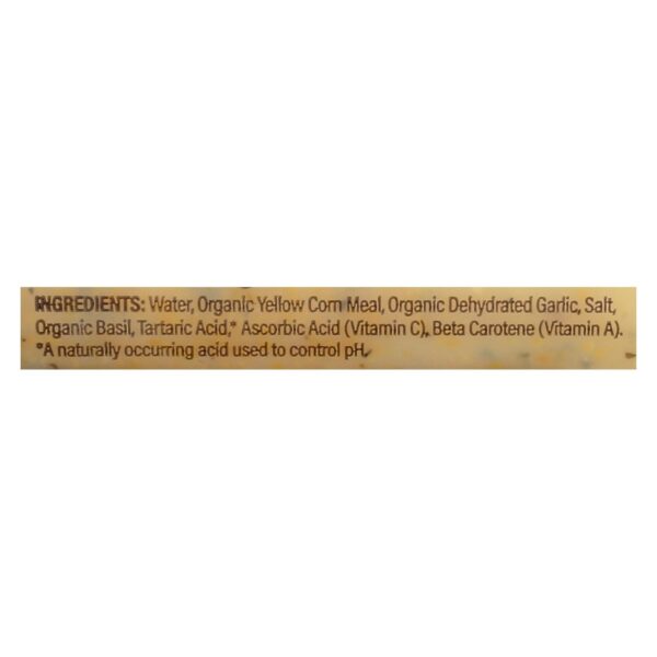 Food Merchants Organic Polenta - Basil Garlic - Case Of 12 - 18 Oz. - Image 2