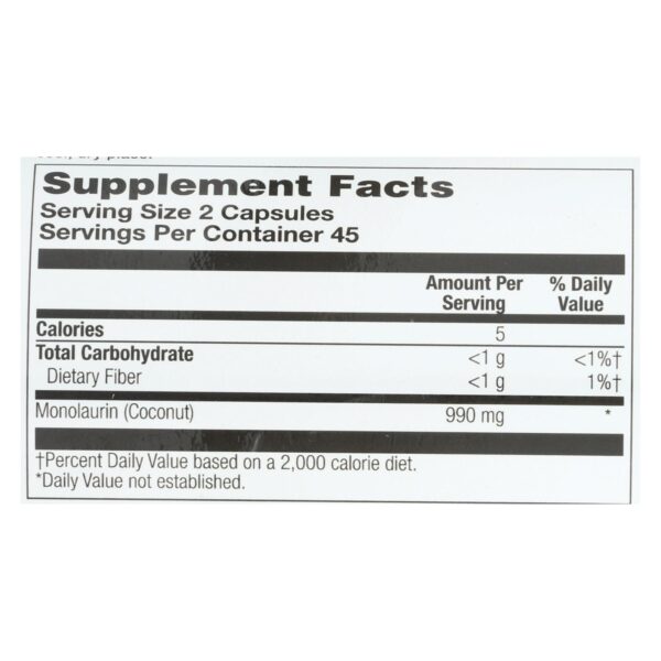 Health From The Sun Monolaurin  - 1 Each - 90 Vcap - Image 2