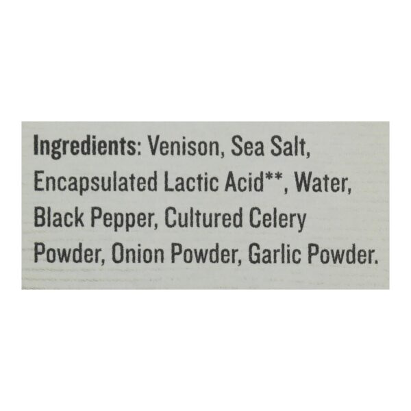 Epic - Bar Venison Sea Salt+ppr - Case Of 8-4/1.3 Oz - Image 2