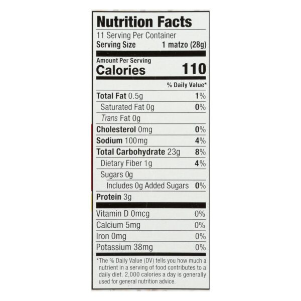 Streit's Matzos - Lightly Salted - Case Of 12 - 11 Oz. - Image 2