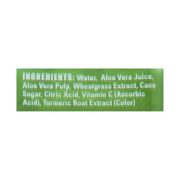 Alo Original Awaken Aloe Vera Juice Drink  - Wheatgrass - Case Of 12 - 16.9 Fl Oz. - Image 2
