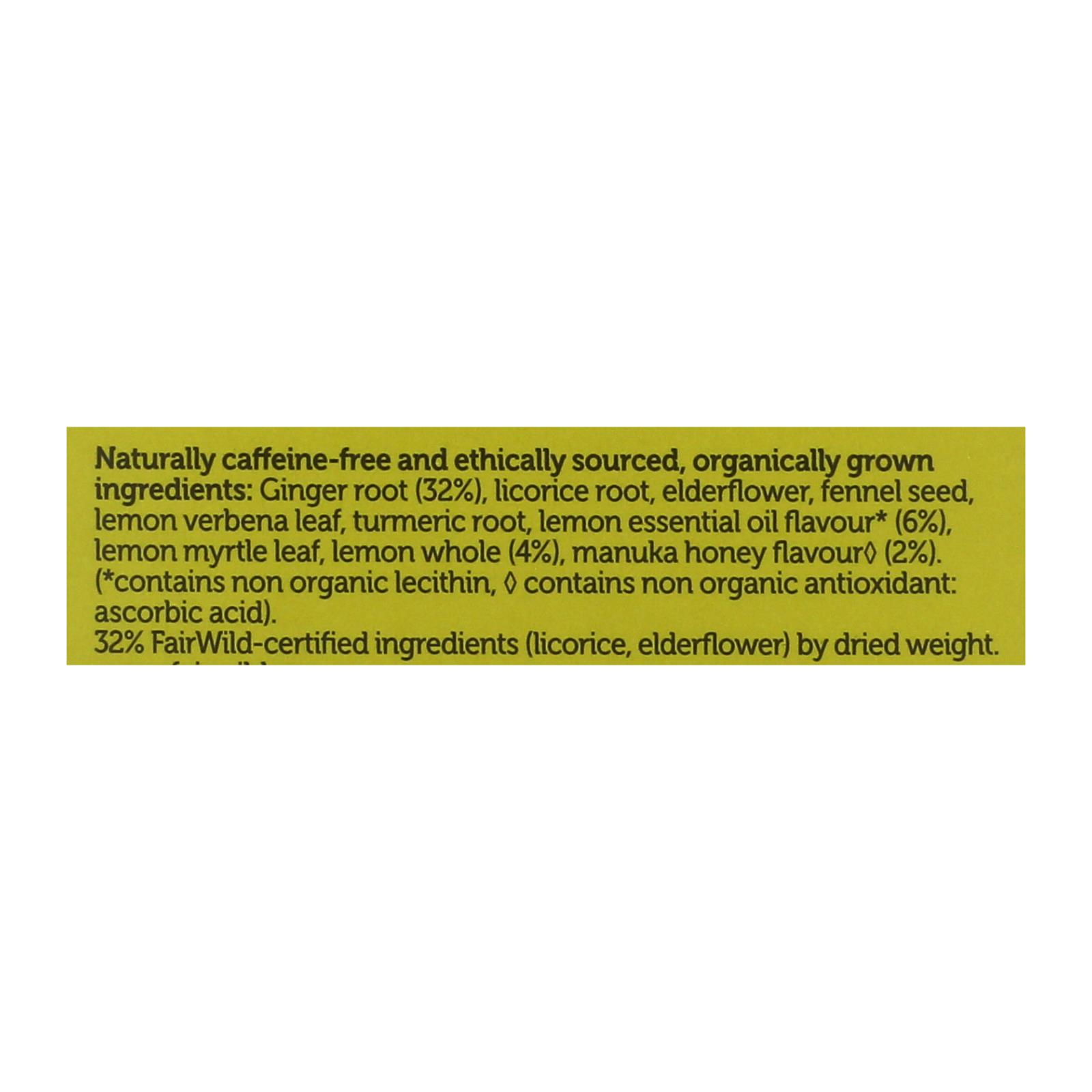 Pukka - Tea Organic Lemon Ginger Manuka Honey - Case Of 4-20 Bags - Image 2