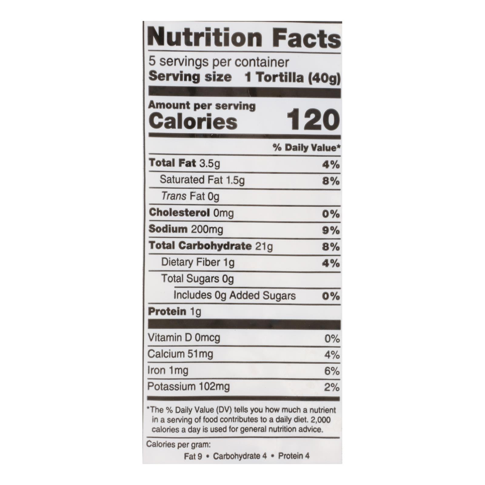 La Tortilla Factory - Tortilla Cauliflower No Grain - Case Of 12 - 7.05 Ounces - Image 2