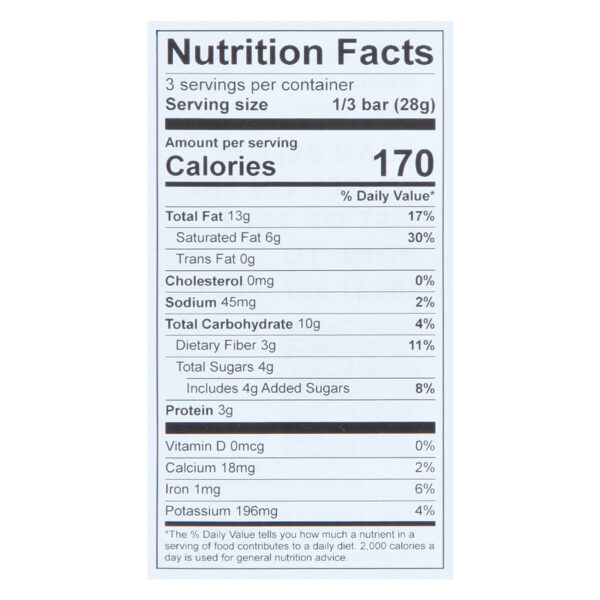 Theo Chocolate - Bar Salted Cshew 85% - Case Of 12-3 Oz - Image 2