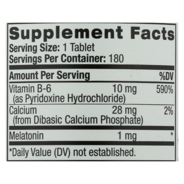 Natrol Melatonin - 1 Mg - 180 Tablets - Image 2