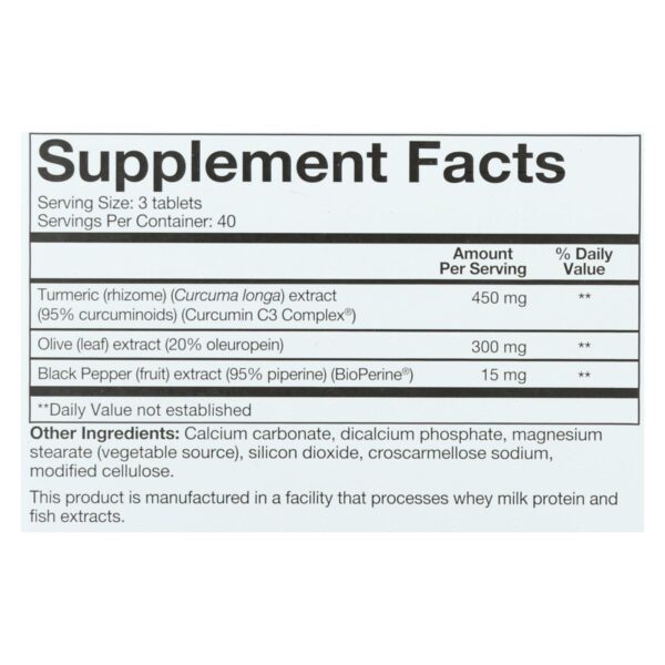 Youtheory Turmeric - Advanced Formula - 120 Tablets - Image 2
