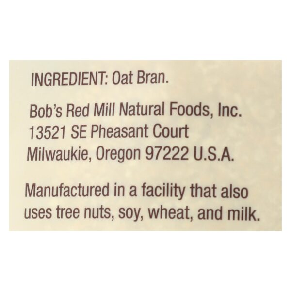 Bob's Red Mill - Oat Bran Hot Cereal - Case Of 4-40 Oz. - Image 2