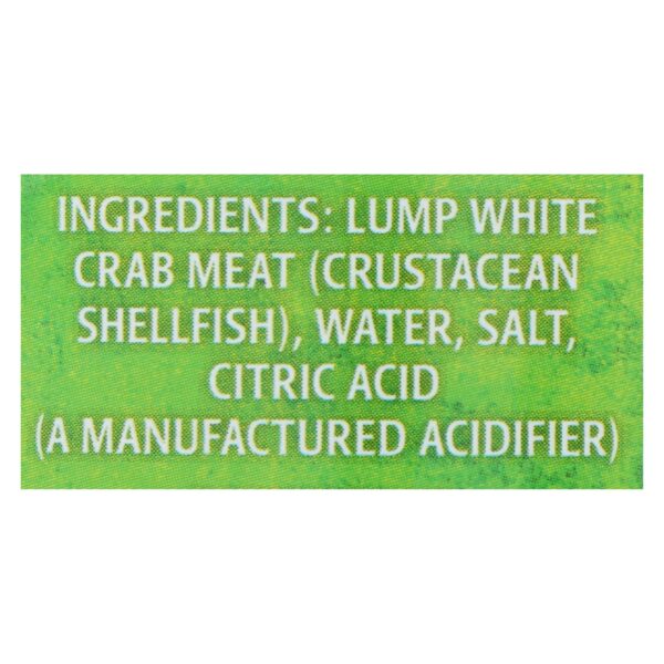 Crown Prince Crab Meat - Fancy White Lump - Case Of 12 - 6 Oz. - Image 2