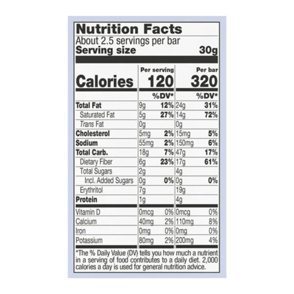 Lilys - Bar Cookie & Cream White Chocolate - Case Of 12-2.8 Oz - Image 2