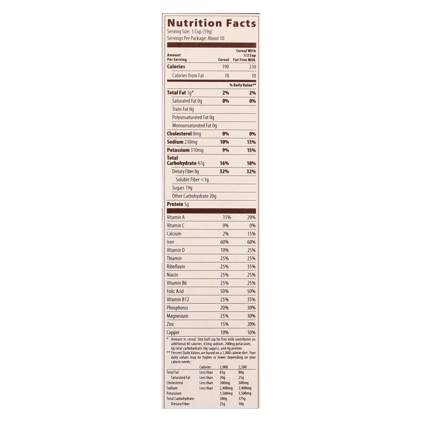 Mom's Best Raisin Bran Cereals - Case Of 10 - 22 Oz - Image 2