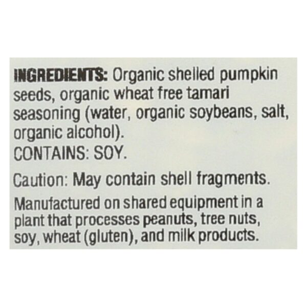 Woodstock Organic Tamari Pumpkin Seeds - Case Of 8 - 9 Oz - Image 2