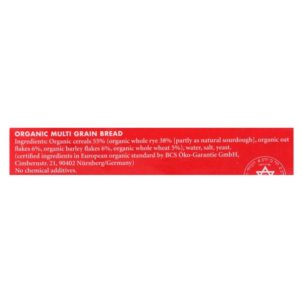Genuine Bavarian Breads Rye - Multigrain - Case Of 6 - 17.6 Oz. - Image 2